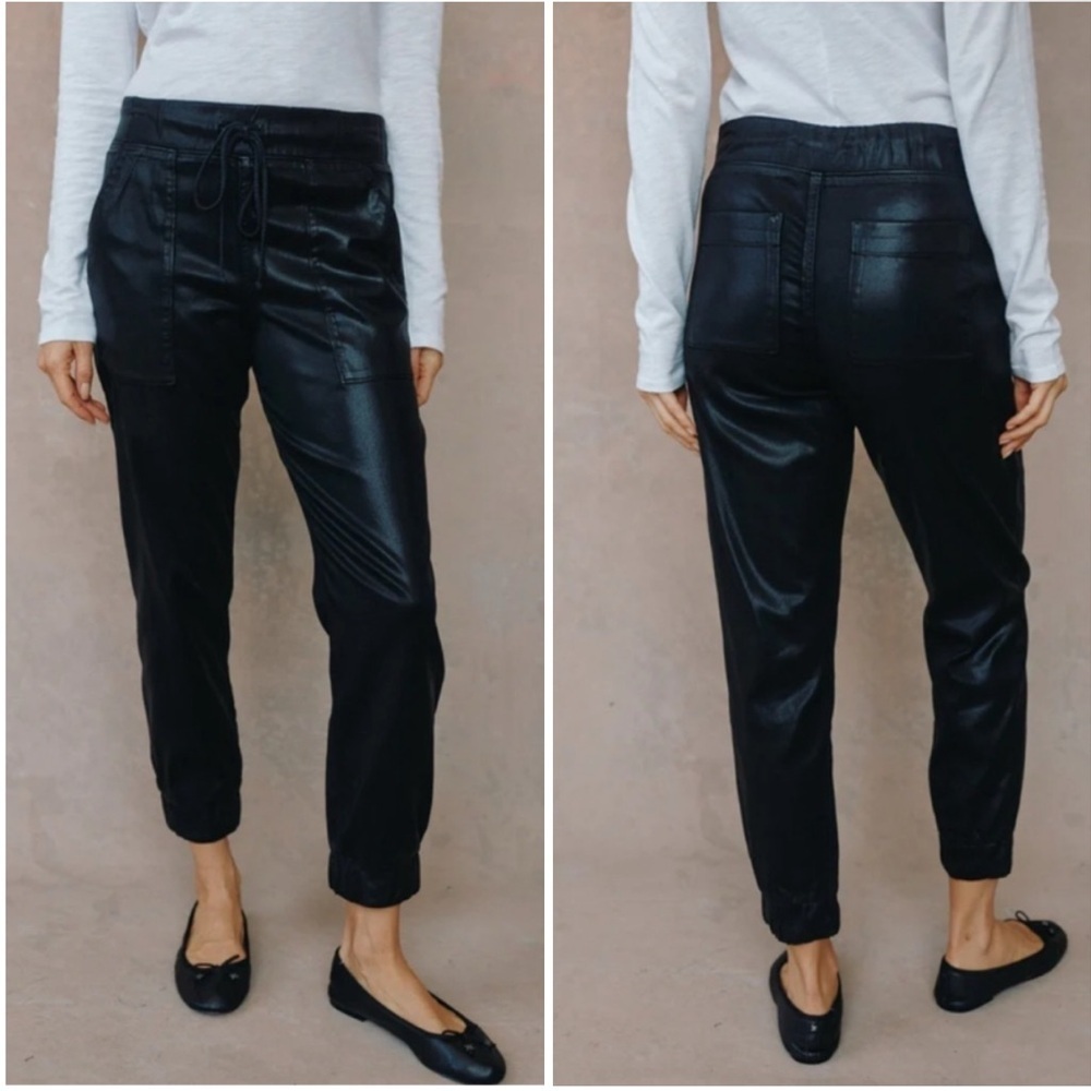 Bella Dahl Chelsea Luxe Pocket Jogger Pants Black Size Medium